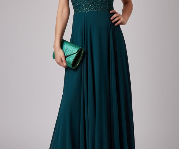 green emerald velvet dress Forest Green Satin Dress - Green Lace Dress main image 1