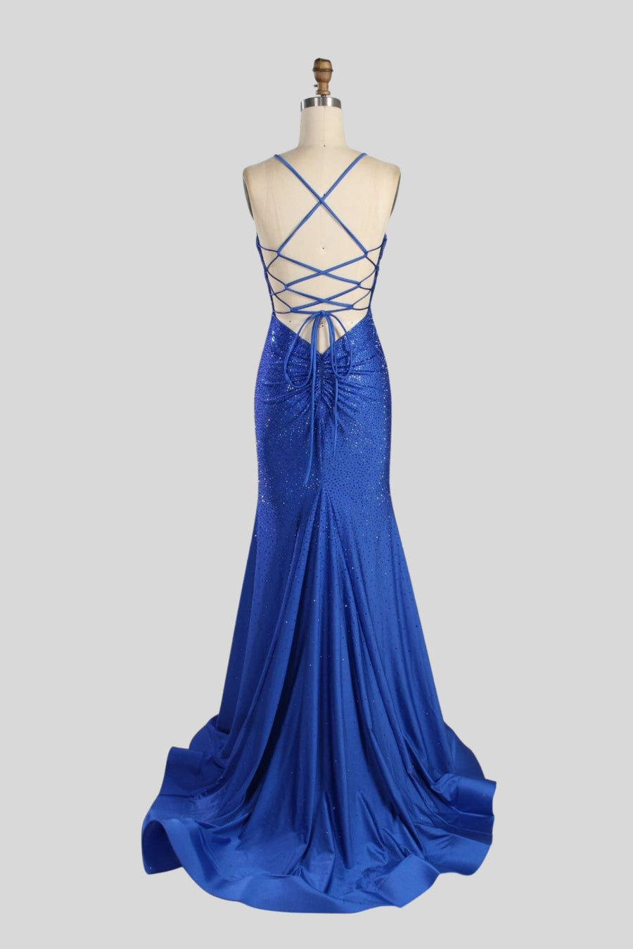 Poppy Prom Dress - Rhinestone Long Prom 2026 | Blue Royal Blue / UK12 Poppy Prom Dress - Rhinestone Long Prom 2026 | Blue Royal Blue / UK12