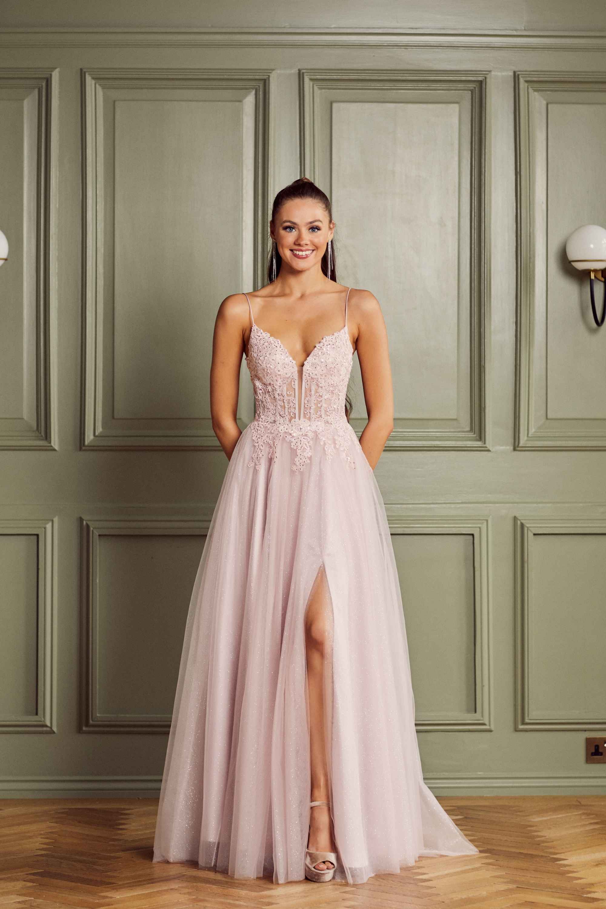 tiffany designs pink prom dress Tiffany 16056 Dress
