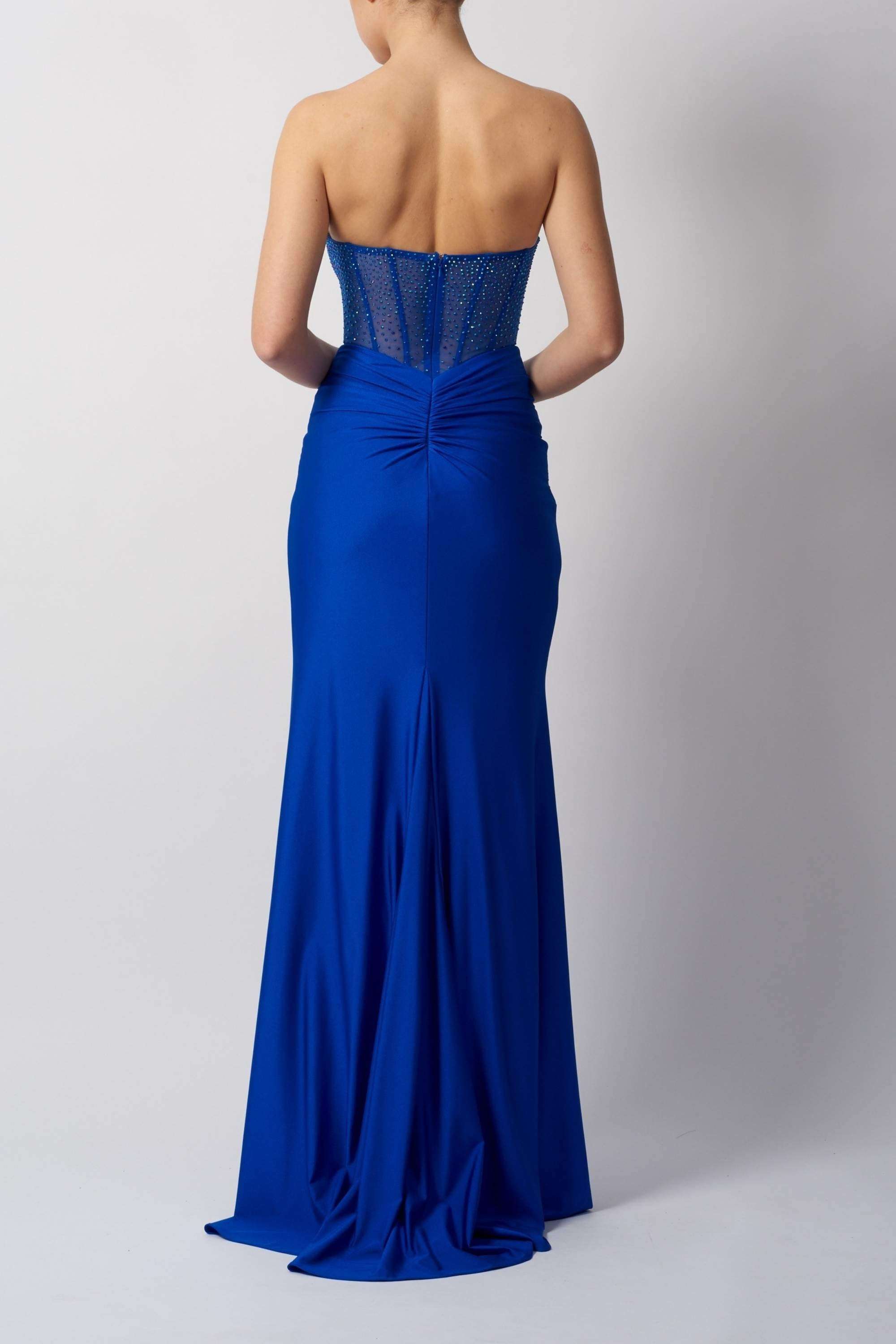 Royal Blue Strapless Dresses