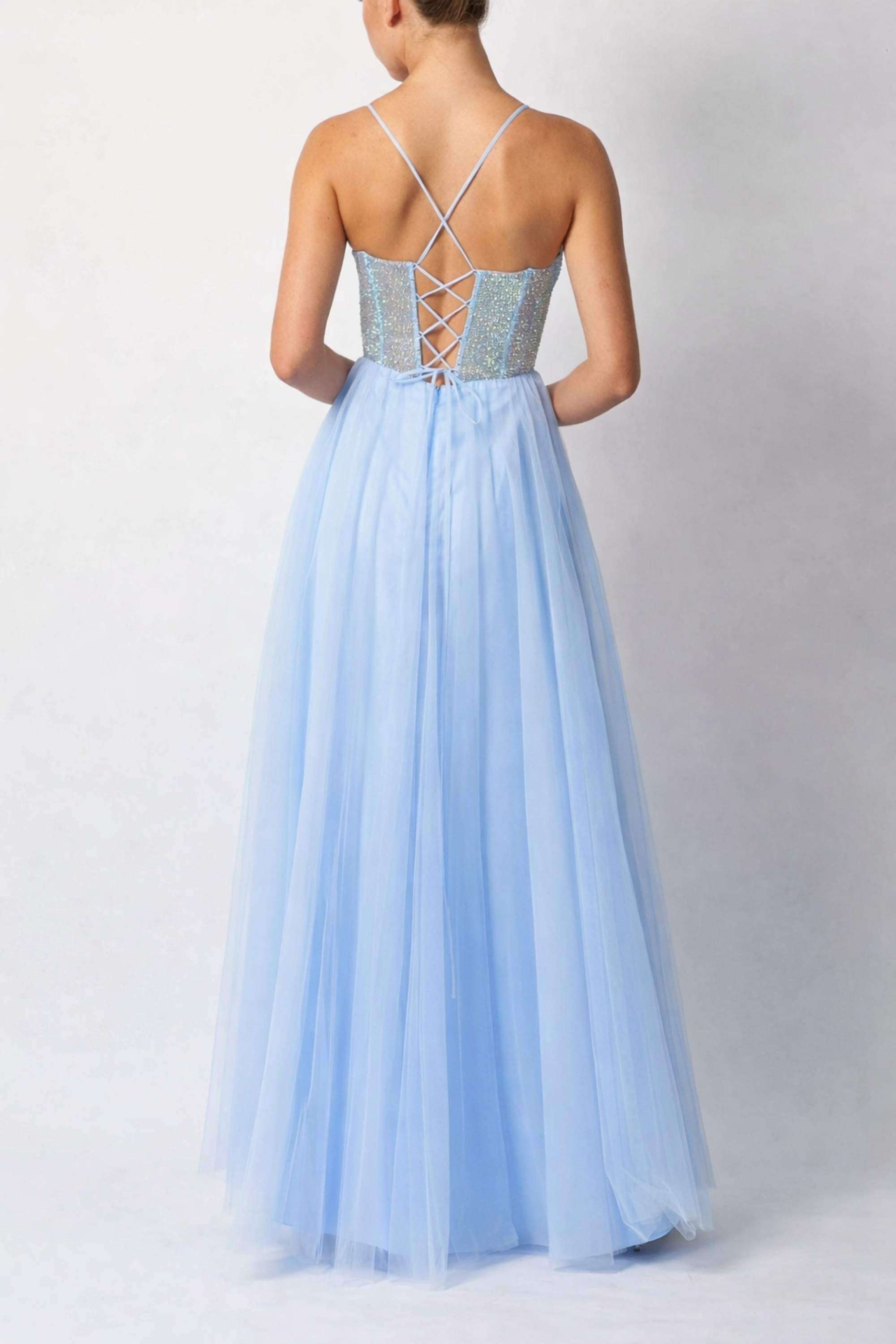 Sky Blue Prom Ball Gown MC295510 Sky Blue Prom Ball Gown MC295510