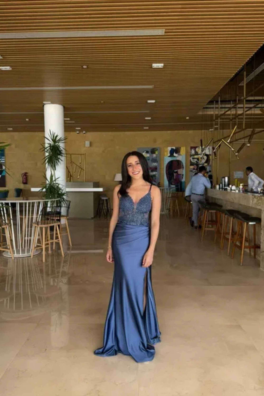 airforce blue dress Prom - Size:17.5/XL Selena Gomez Embraced Old import_0328 Prom dress