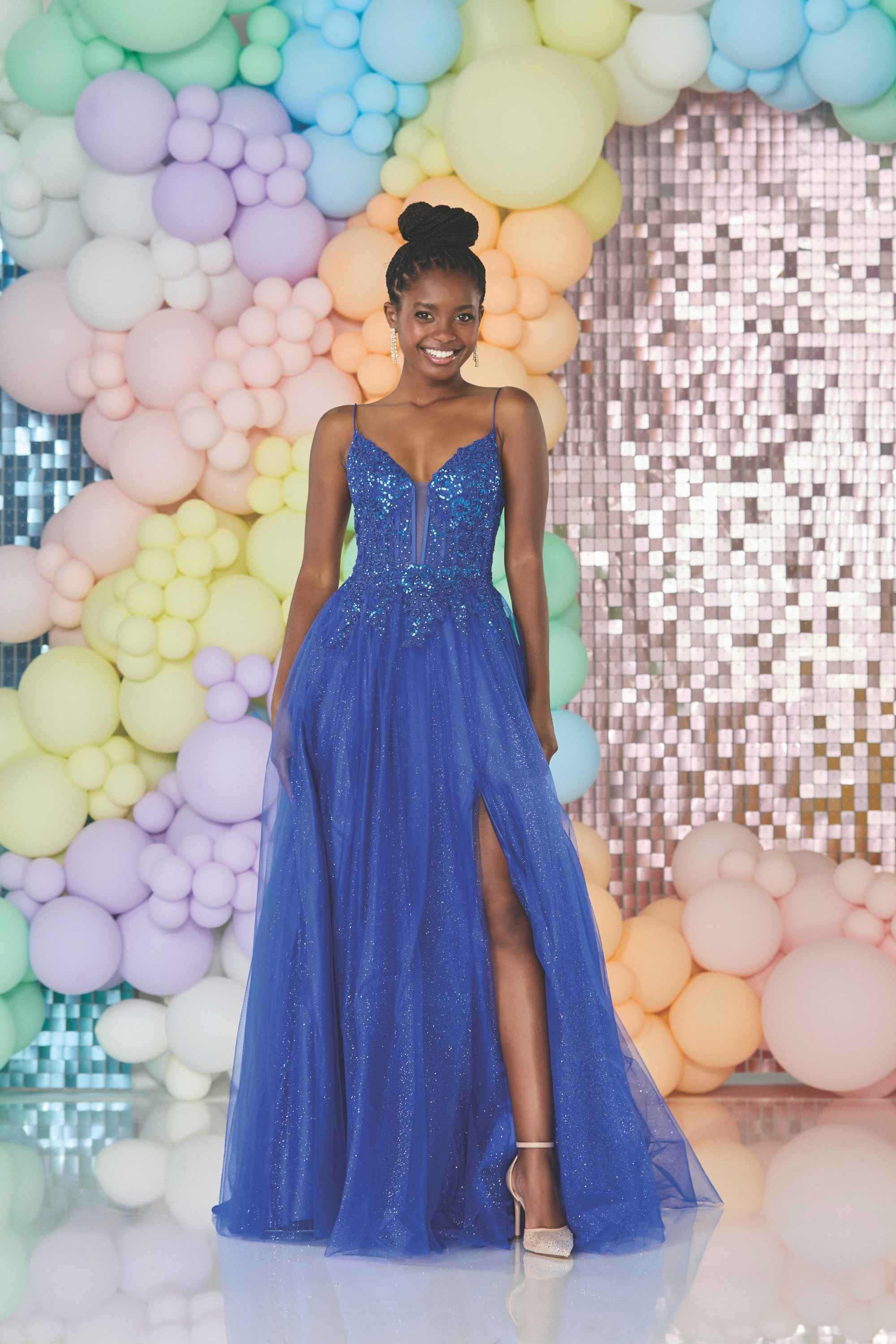 blue tiffany prom dresses Tiffanys Sabina Royal Prom Gown teal prom dress black girl