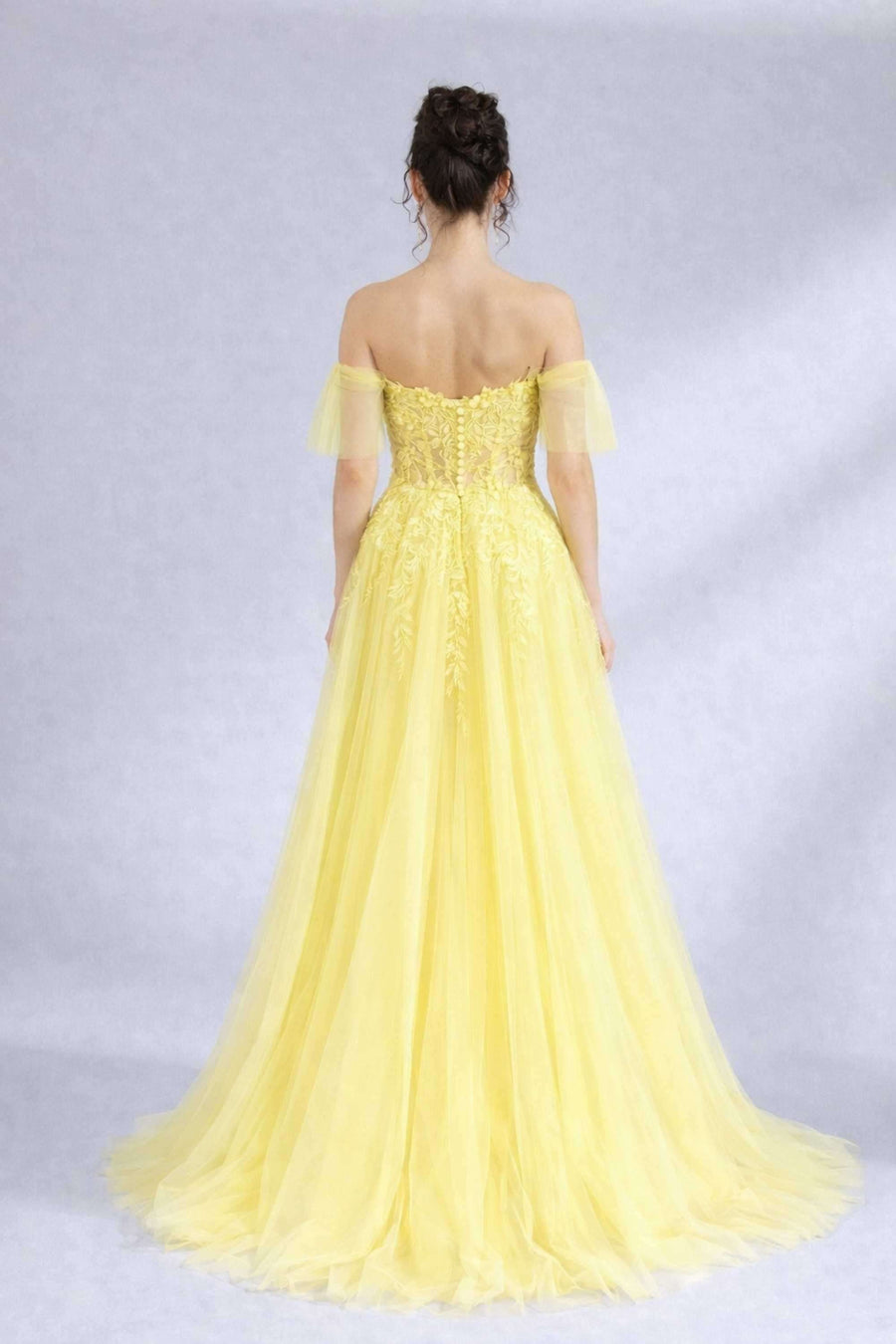knee length dresses for ladies Yellow Lace Maxi Romper main image 1