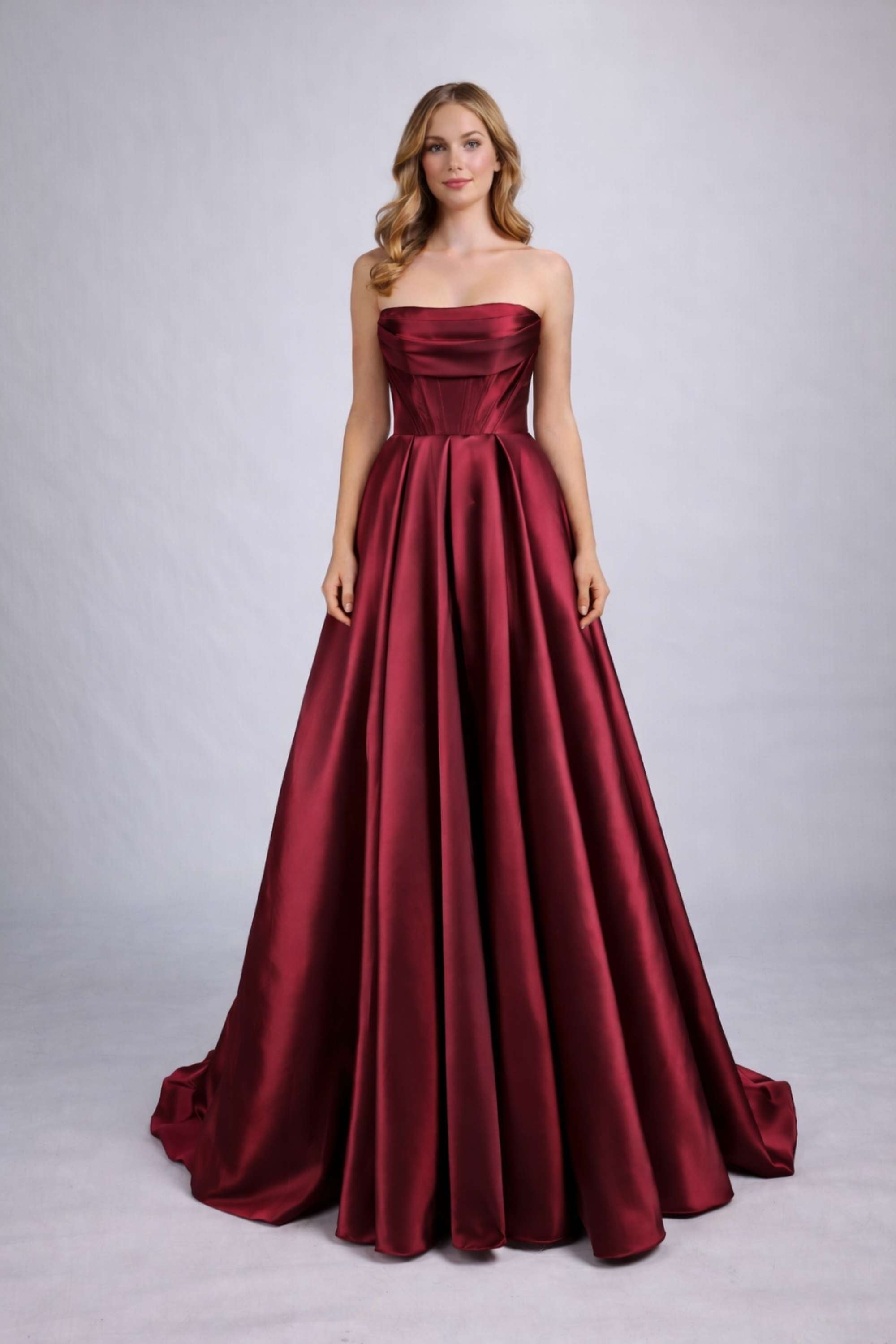 strapless open back dress JANINE MINI DRESS