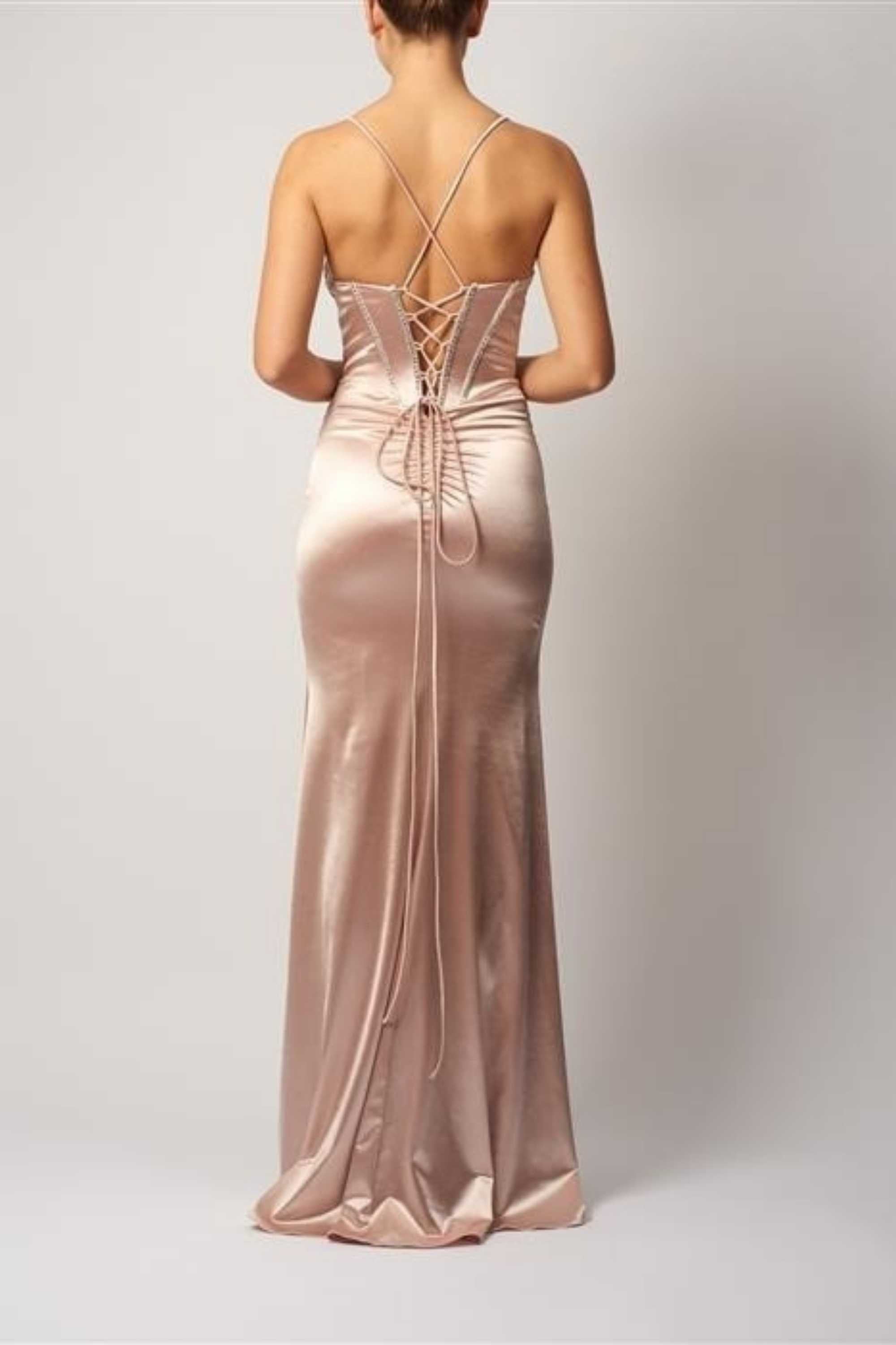 mascara london gold dress Custom Made A Line Shiny Prom Dress with Sequins, Shiny Formal Graduat –  jbydress main image 0