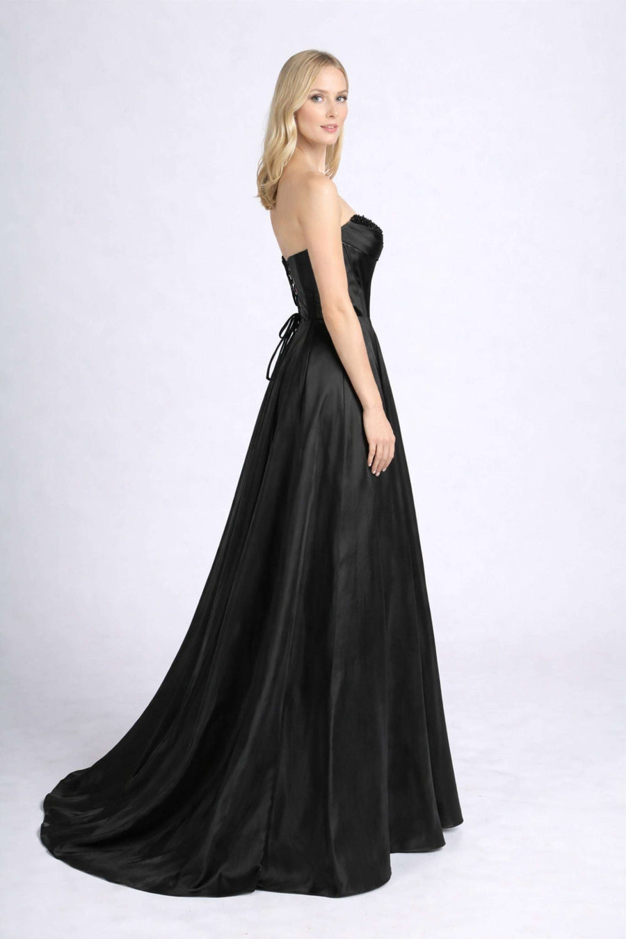 Jessica Stuart Black Pearl Gown - Evening Elegance