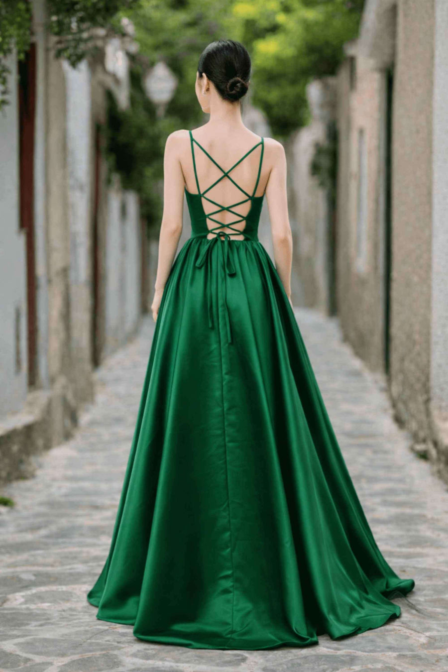 Keira Emerald Green Satin Ballgown | Prom & Evening Gown Keira Emerald Green Satin Ballgown | Prom & Evening Gown