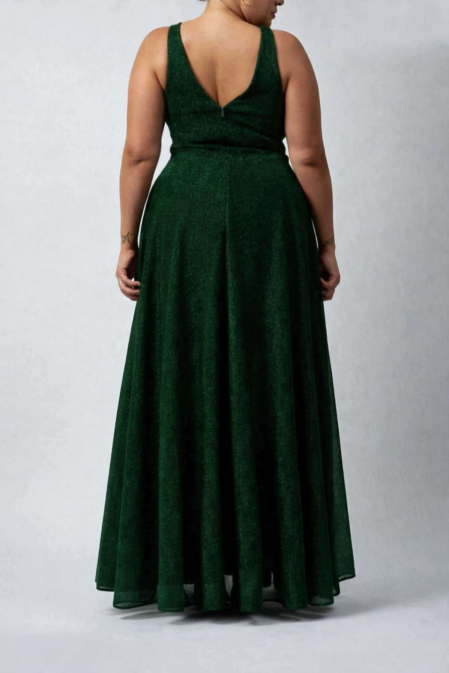 mascara green prom dress Forest - Plus Size Sparkly lacquered_dresser