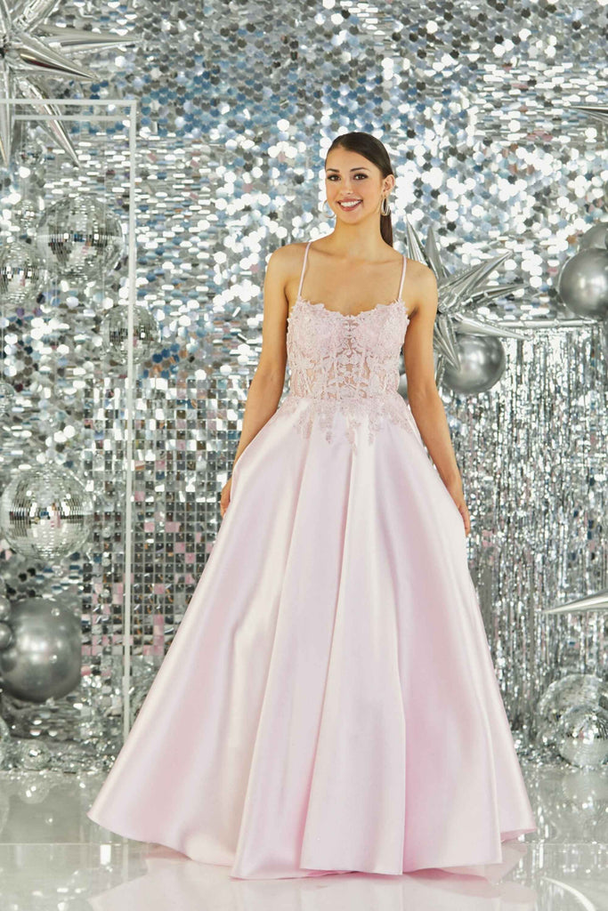 green emerald velvet dress Alicia A-Line Lilac Tea Length Tulle Prom Dress with Embroidery Lilac / 8