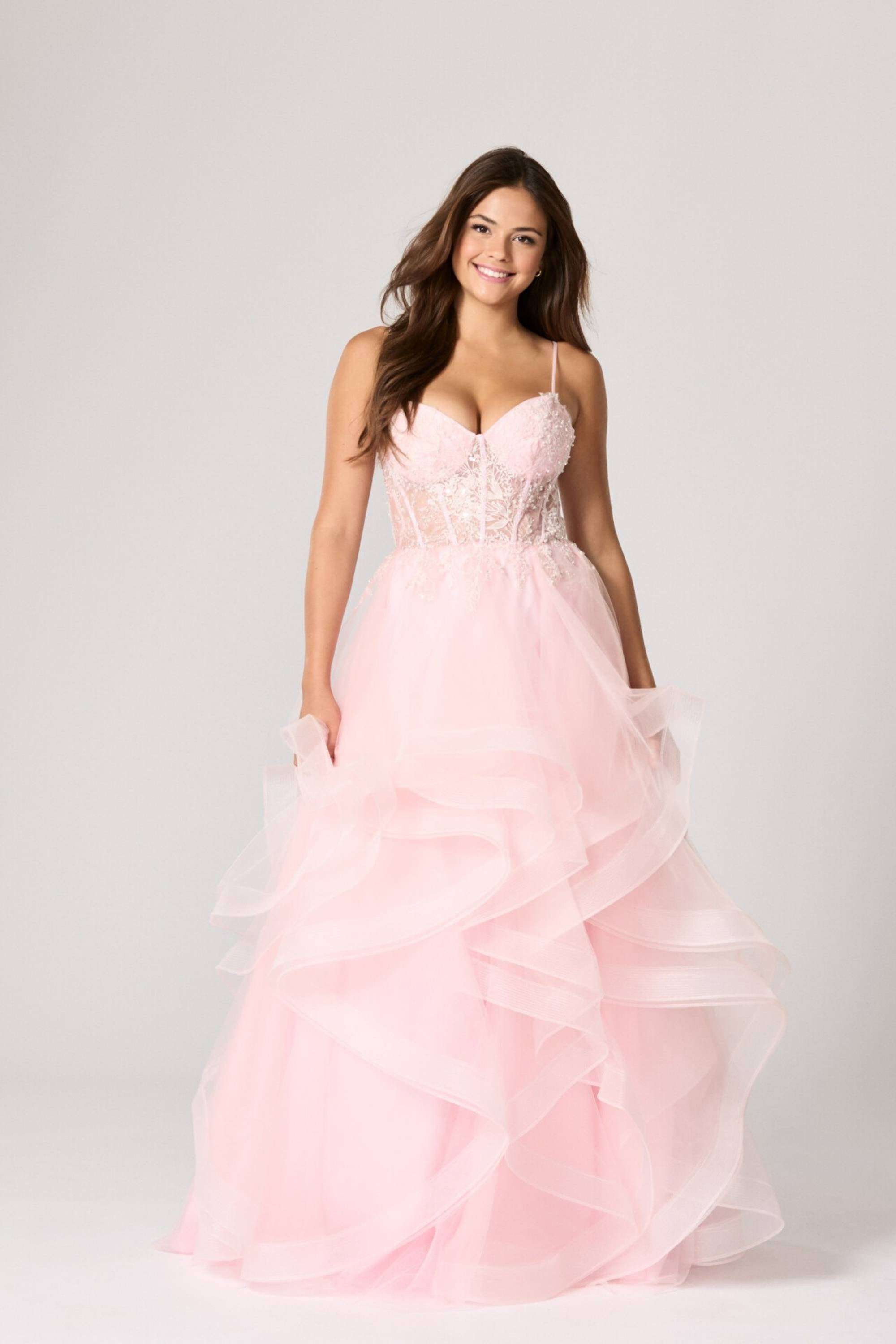 open lace back dress TFY Prom Tiffanys