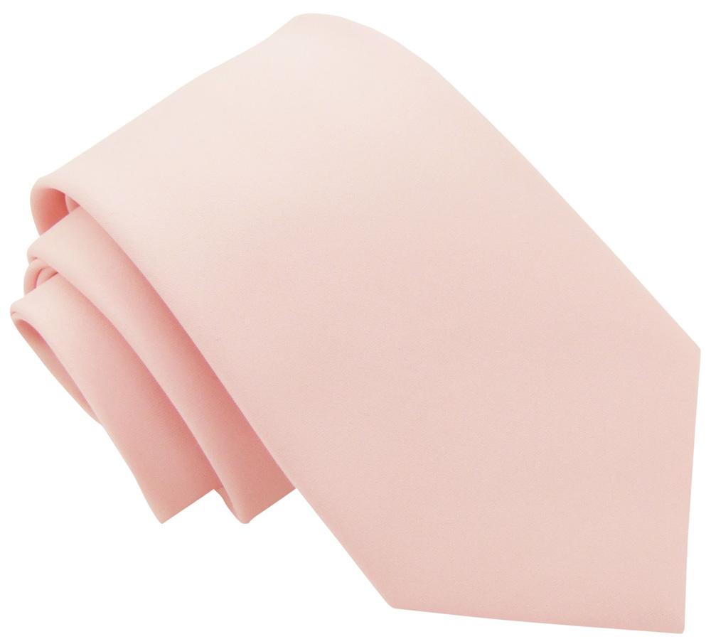 Blush boys' tie in plain polyester, ideal for children's formalwear. Available in self-tie and elasticated styles for all ages.