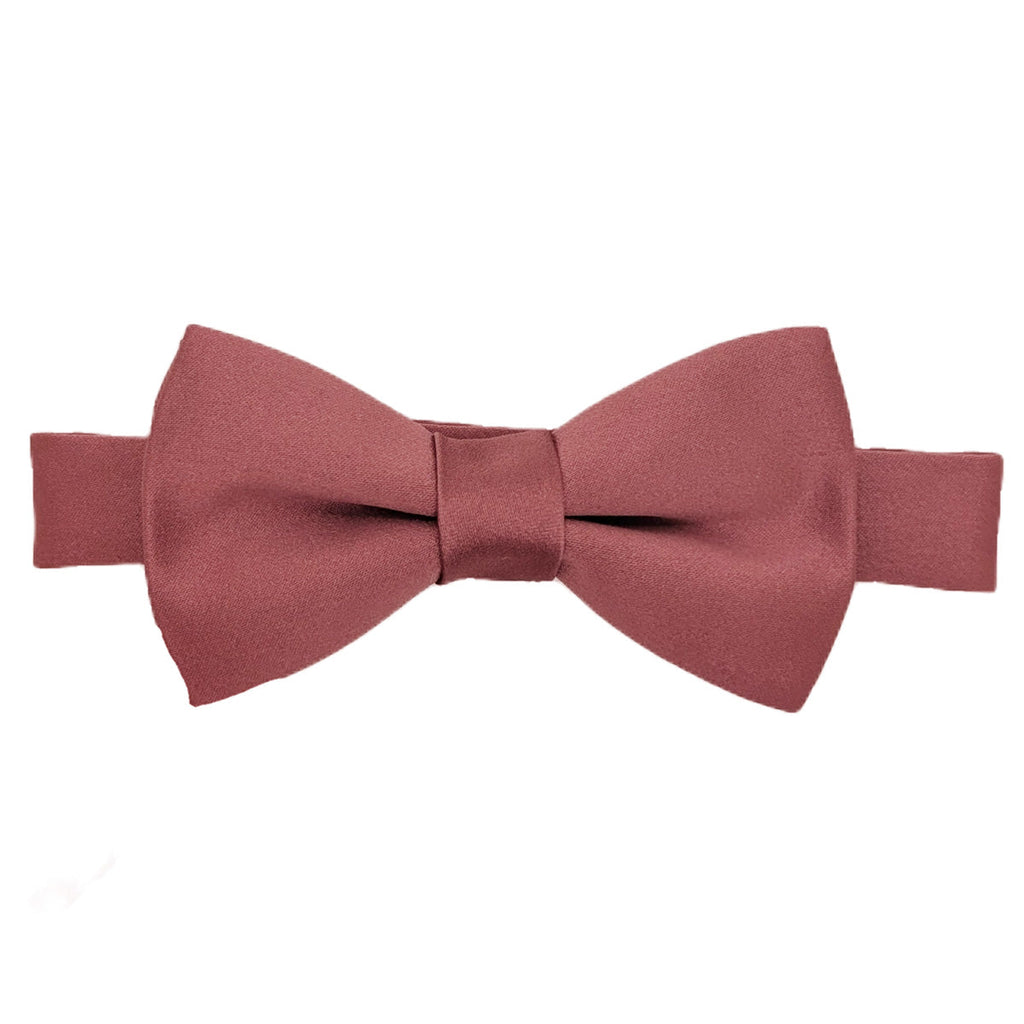 Rosewood boys bow tie with adjustable neckstrap, pre-tied design for ages 5-12. Ideal for weddings and formal childrenswear outfits.