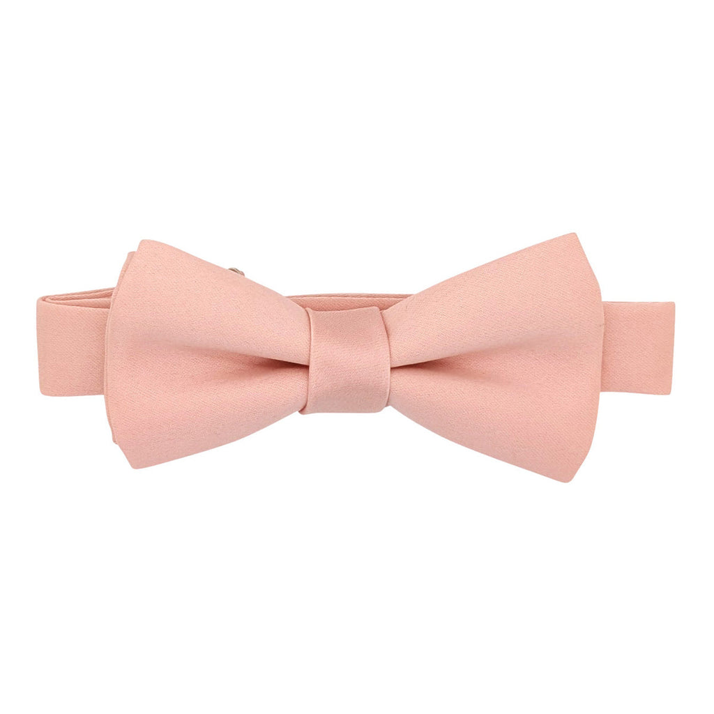 Vintage Rose Boys Bow Tie with adjustable neckstrap, pre-tied design for ages 5-12, perfect for weddings and formal childrenswear.