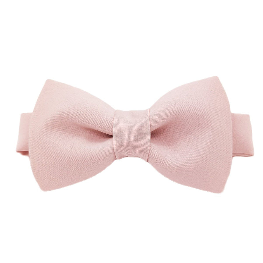 Blush Pink Boys Bow Tie with adjustable strap, handmade for weddings and formal events. Durable and stylish for ages 5-12.