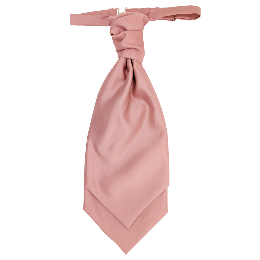 Rose Gold Boys Wedding Cravat with adjustable strap, ideal for formal occasions. Durable handmade necktie from Swagger & Swoon childrenswear collection.