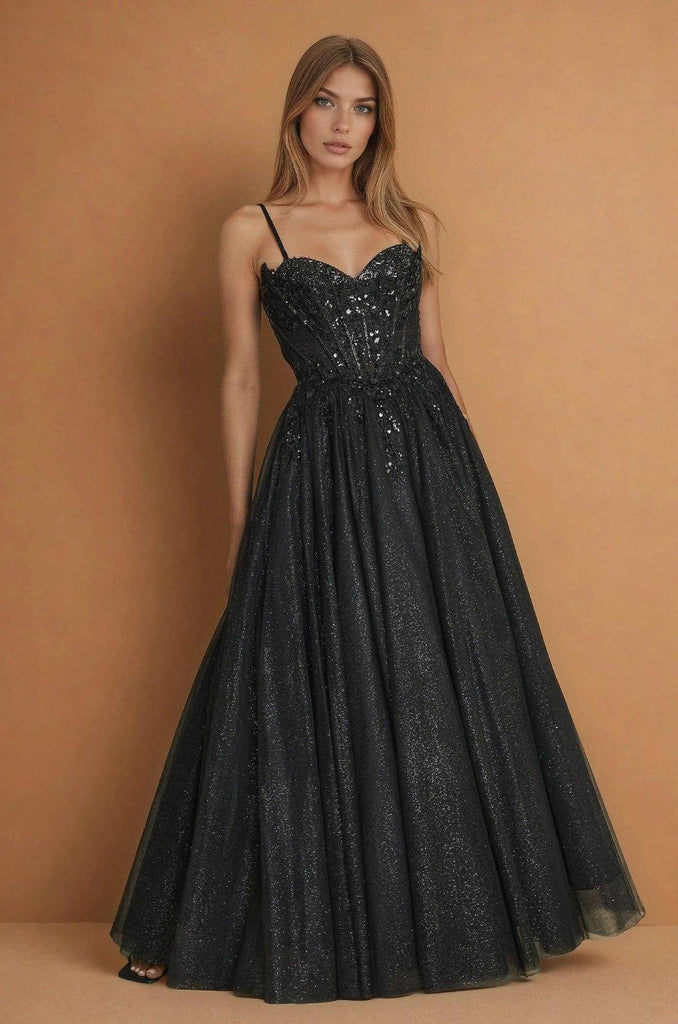 chinese dress ladies Dylan & Davids Fitted Corset Long Formal Prom Dress – Urbanheer main image 1