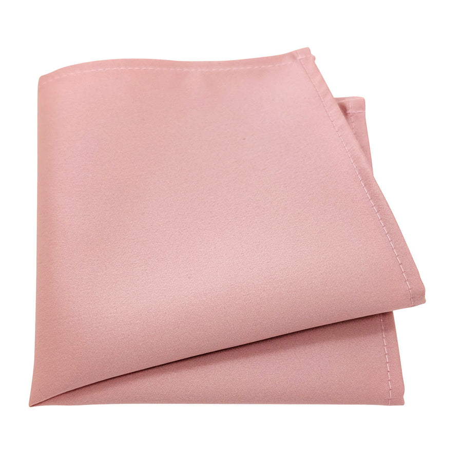 Rose Gold Pocket Square - Wedding Accessory | Handmade, Durable. Elegant satin finish ideal for groomsmen or formal wedding attire.