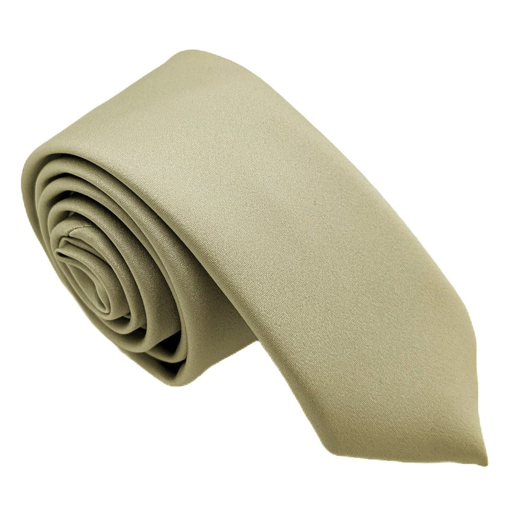 Rolled light sage boys tie made from 100% polyester, ideal for formal childrenswear in the neckties category.