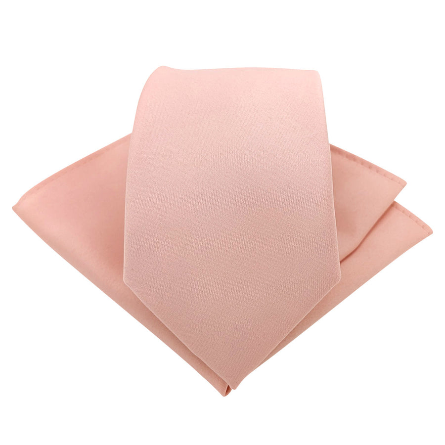 Vintage Rose Wedding Tie paired with matching pocket square, perfect for grooms seeking a cohesive and elegant wedding accessory set.