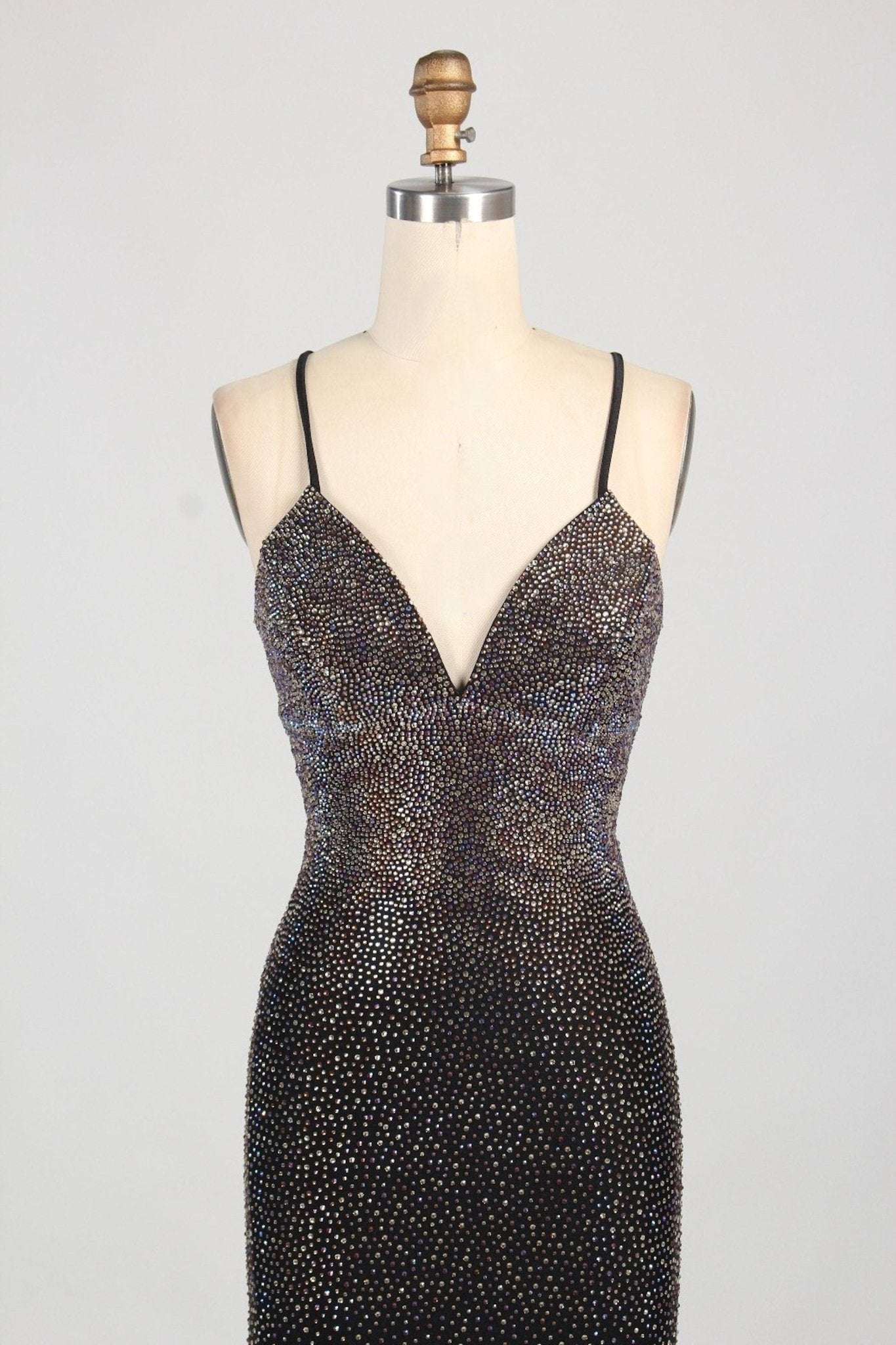 Poppy Black Long Prom Dress - Rhinestone 2026 | Backless Slim Fit Poppy Black Long Prom Dress - Rhinestone 2026 | Backless Slim Fit