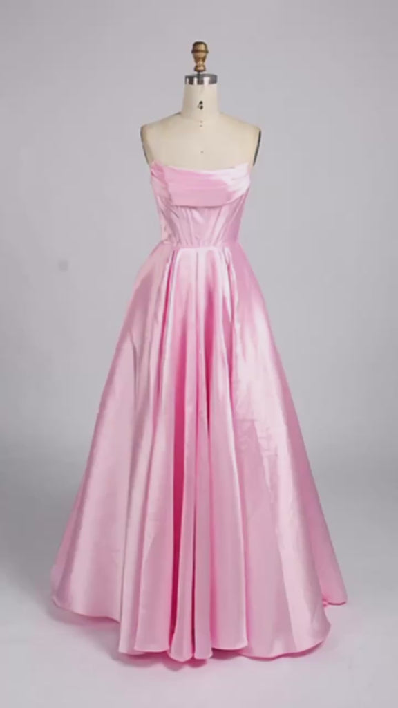model walking in a pink ballgown