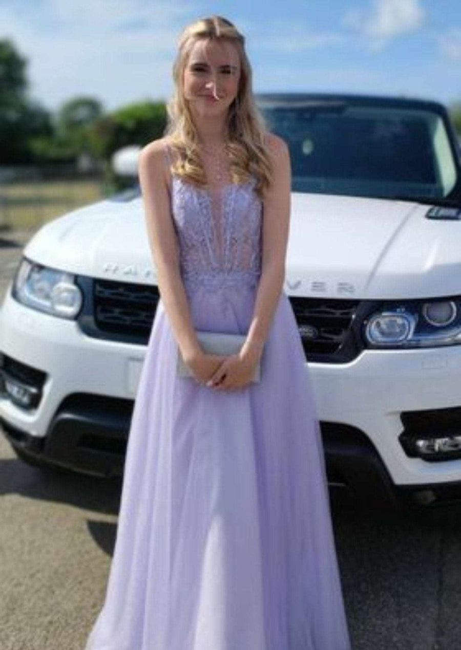 Lavender MC119511 Tulle Glitter Ballgown - Cargo Clothing