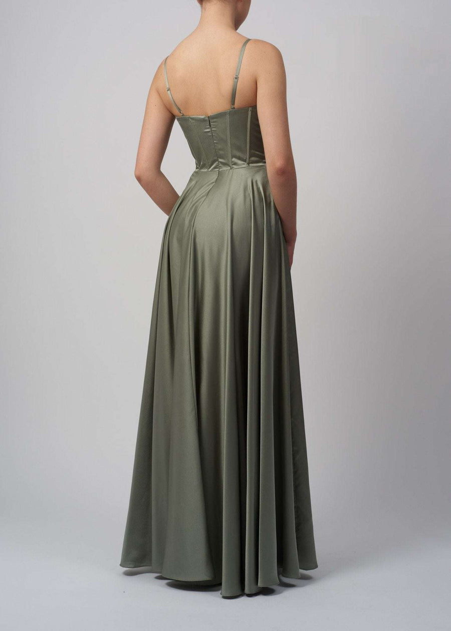 back of the prom corset dress 