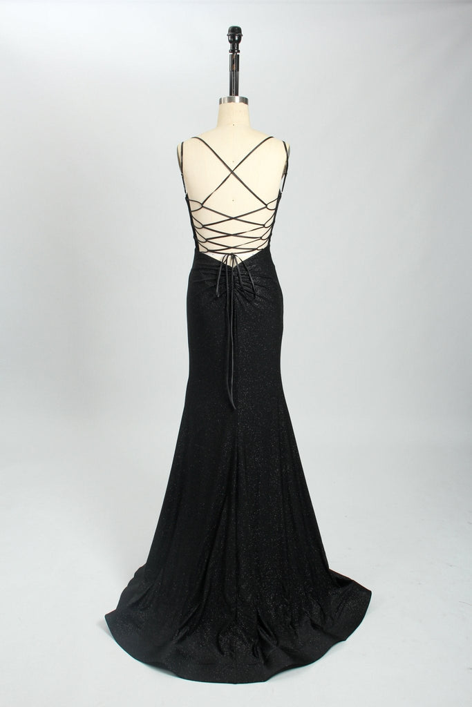 Black BELLA Lace up Jewel Galaxy Dress