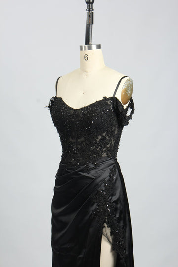 Black NATALIA 2-Way Sequin Dress
