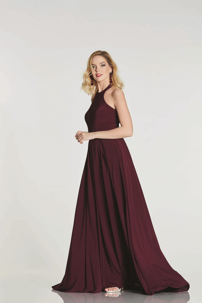 Burgandy High Low Prom Dress - Annabelle - Cargo Clothing