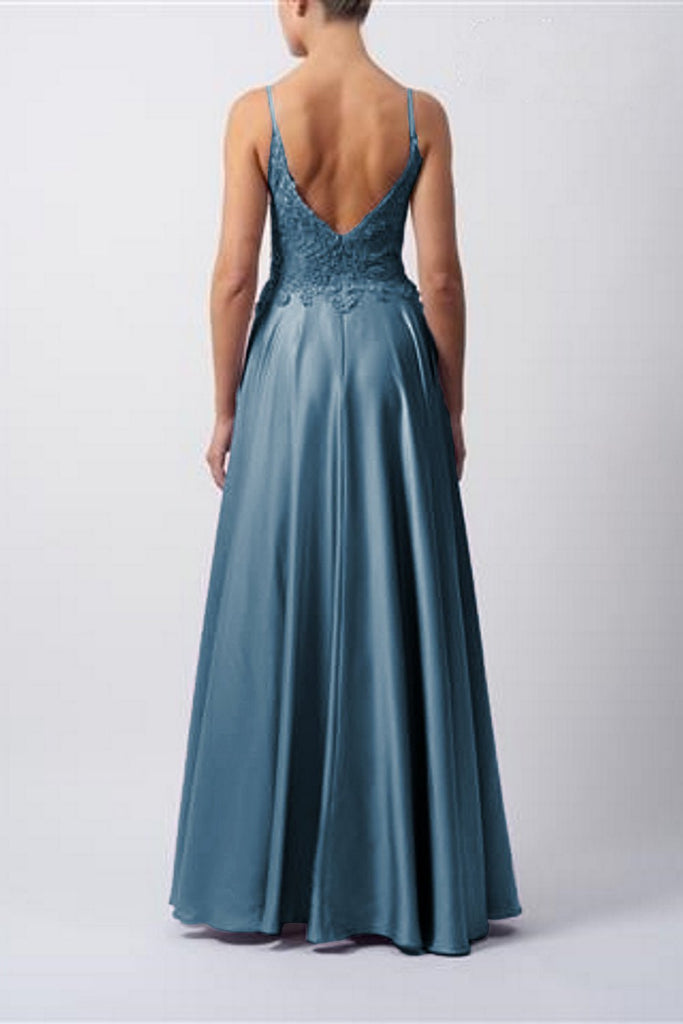 DEW Lace and Satin Pocket Dress MC12203
