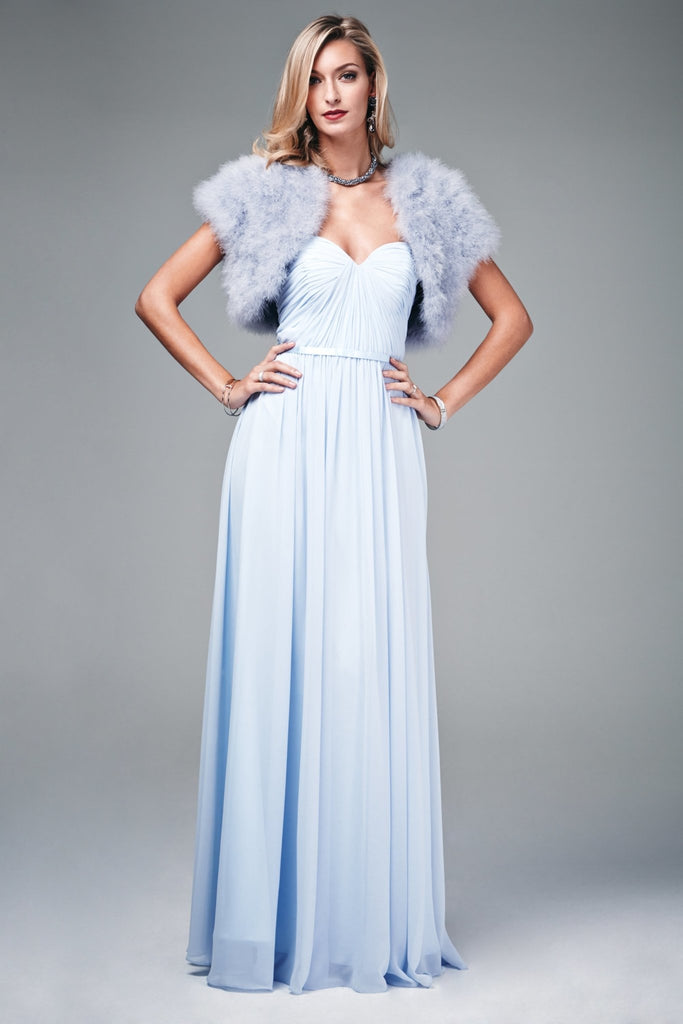 Feather Shrug FK042 Silver with capped sleeves