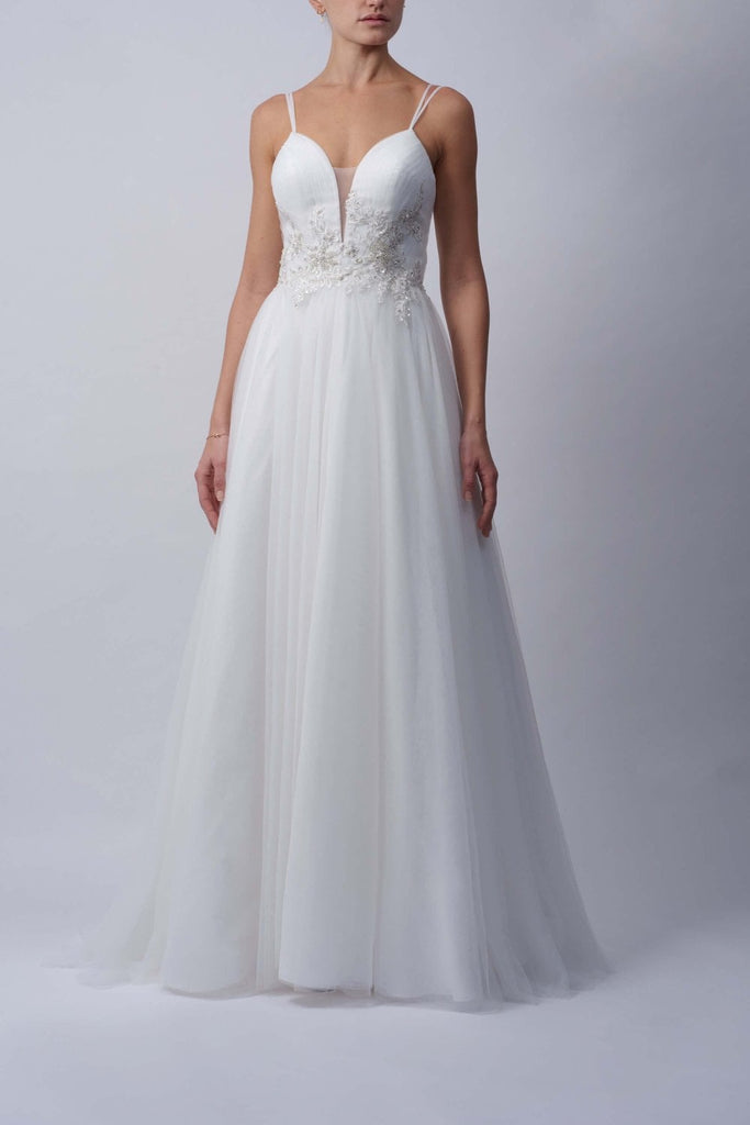 Ivory Tulle Wedding Dress MC311922 - Cargo Clothing
