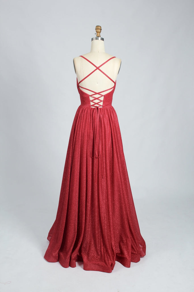 Red SABRINA Sweetheart Full Skirt Glitter Dress - Cargo Clothing