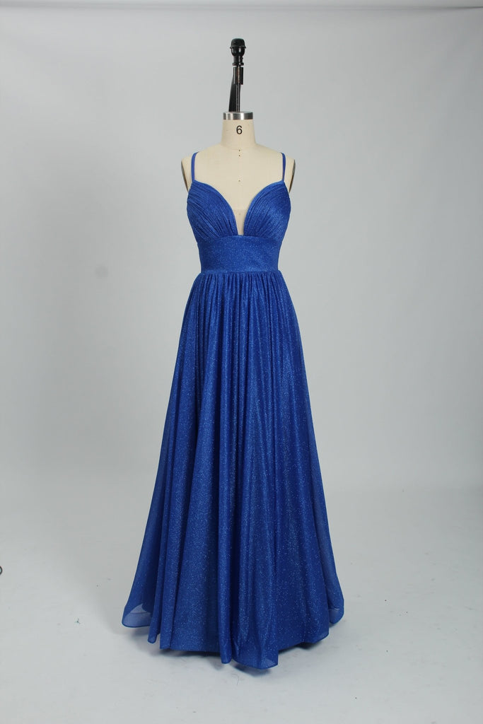 Royal Blue SABRINA Sweetheart Full Skirt Glitter Dress - Cargo Clothing