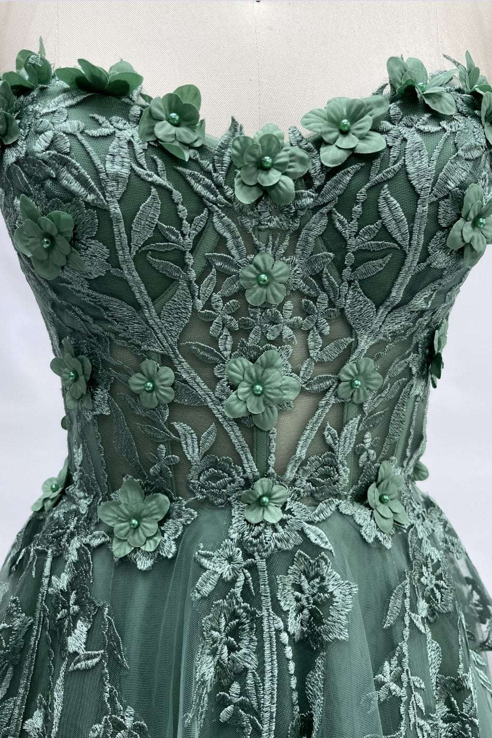 Sage Green Corset Top Tulle Dress Ylona - Cargo Clothing Sage Green Corset Top Tulle Dress Ylona - Cargo Clothing
