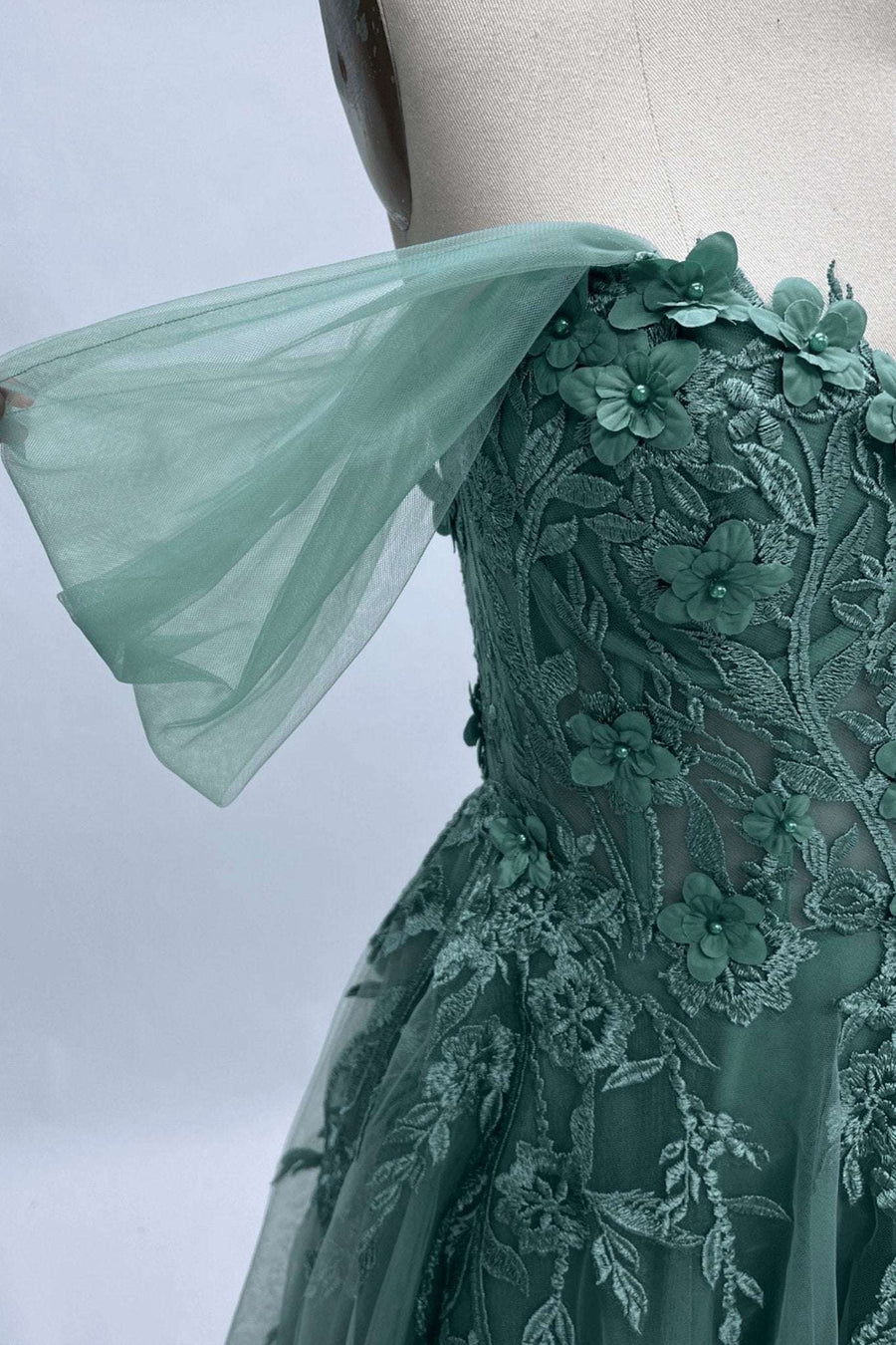 Sage Green YLONA Corset Top Tulle Dress - Cargo Clothing