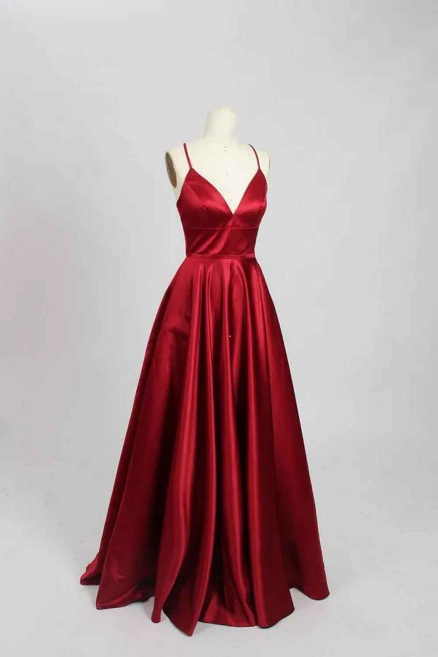 Wine AVA 32636 Full skirted open back dress - Cargo Clothing