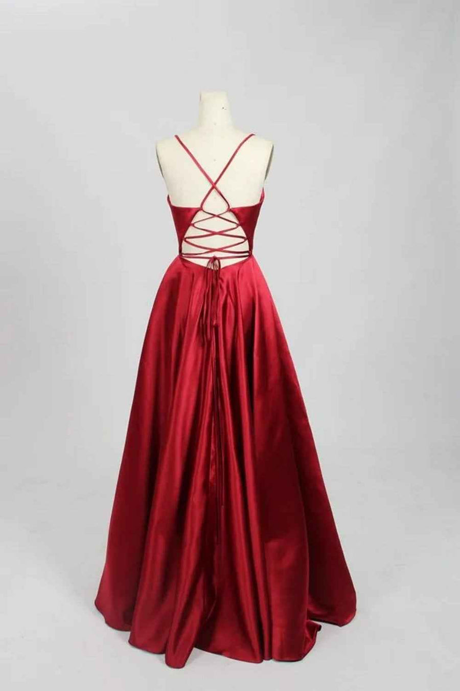 Wine AVA 32636 Full skirted open back dress - Cargo Clothing